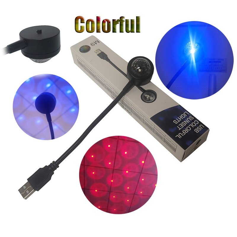 Lampu Mobil LED RGB Atmosphere Lamp Magic Ball Voice Control - ACNF01