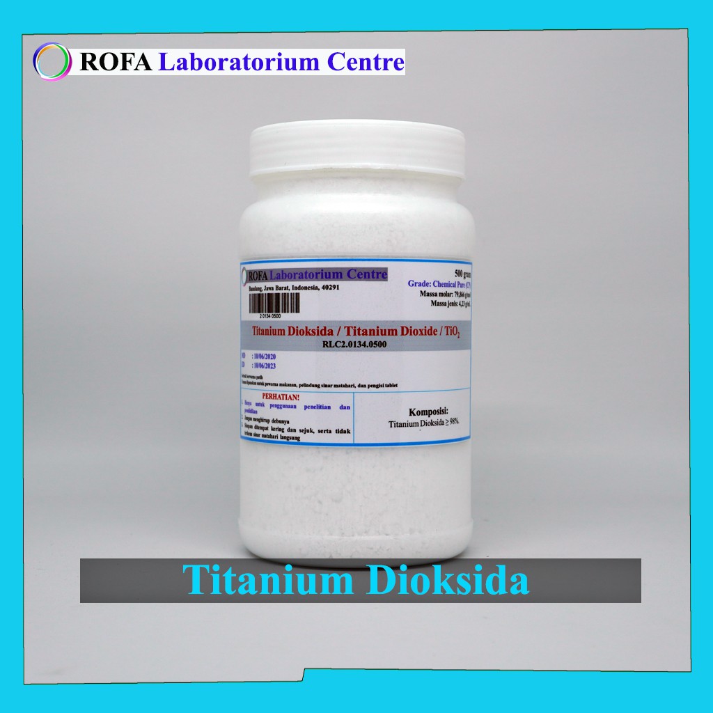 Jual Titanium Dioksida / Titanium Dioxide / TiO2 500 Gram Indonesia ...