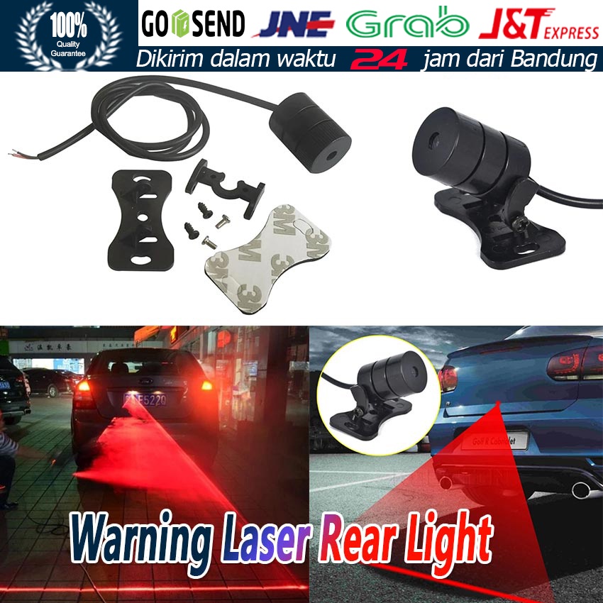 Lampu Laser Belakang Mobil Dan Motor Universal Keren Anti Tabrakan Laser Fog Light