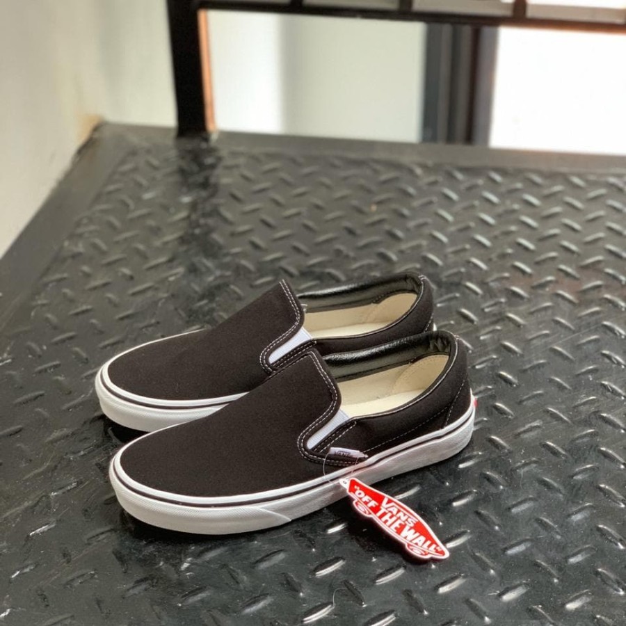 Vans Slip On Black White Original
