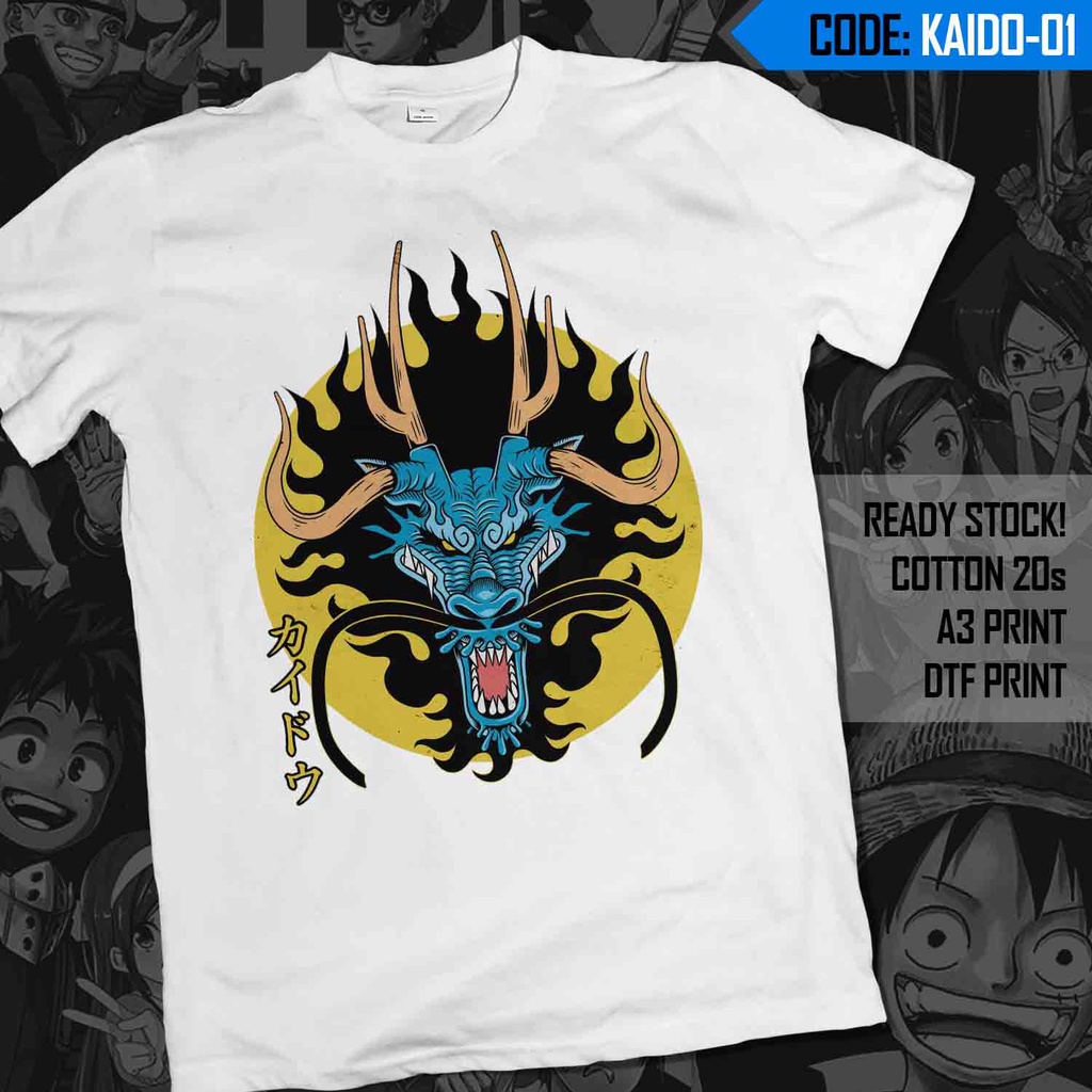 READY STOCK! KAOS ONE PIECE ADEM DAN NYAMAN