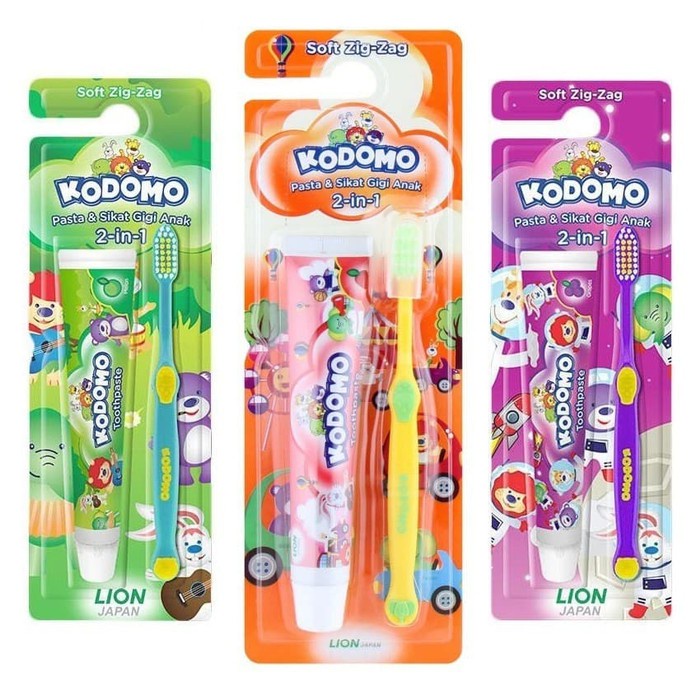 Kodomo toothpaste/ toothbrush/ pasta+sikat