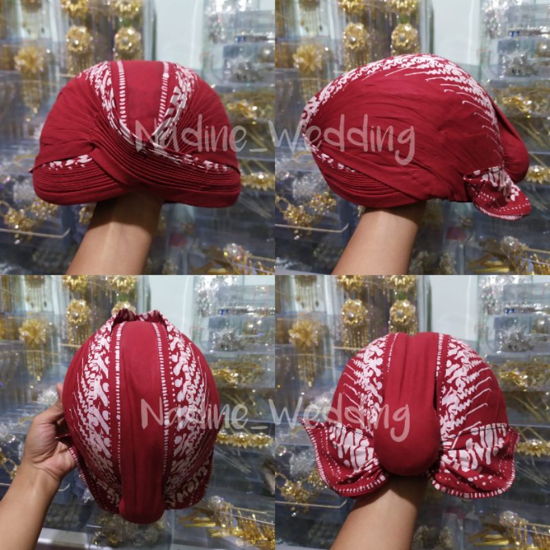 Blangkon Jogja Alusan / Warna Merah