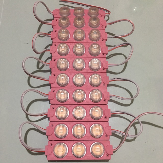 LED MODUL PINK MATA BESAR 24VOLT 3LED 3W