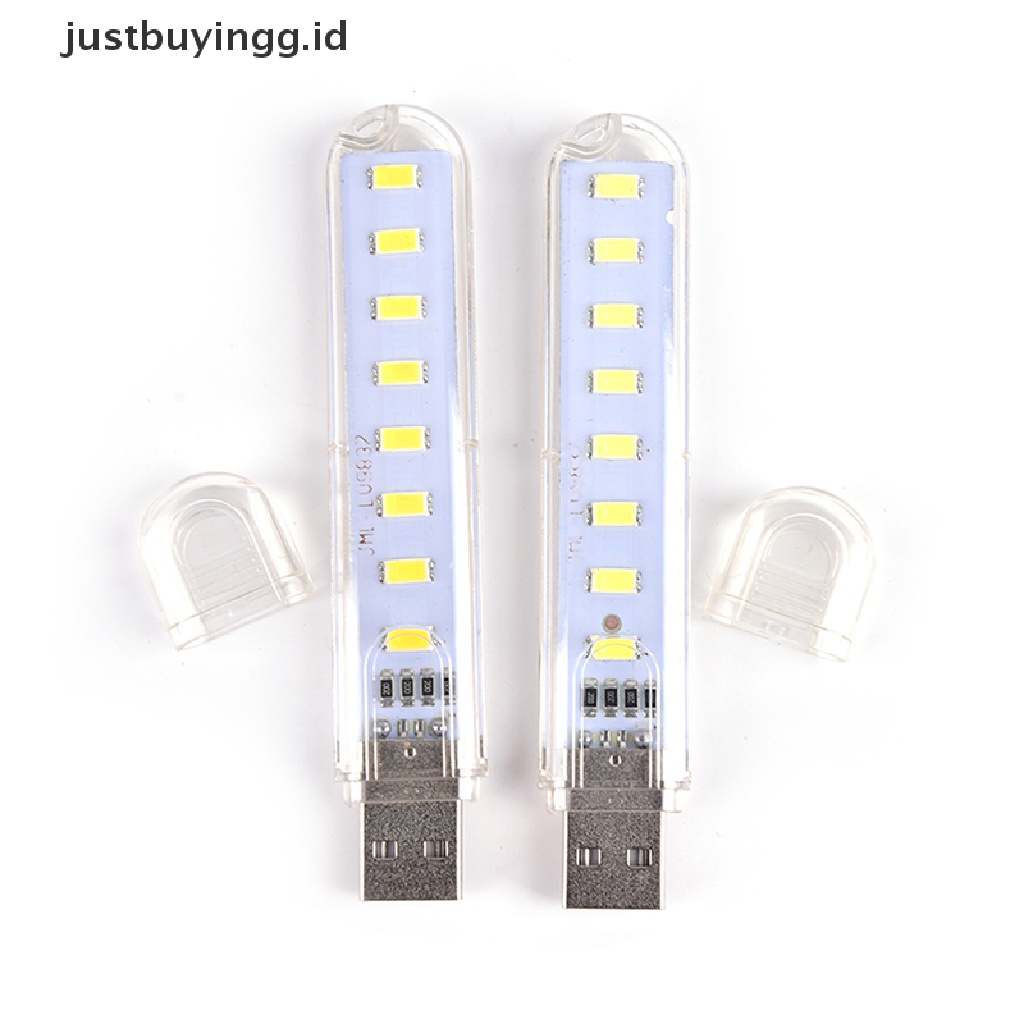 (Justbuyingg.Id) Lampu Malam 8-led Mini Usb Portable Untuk Pc / Laptop