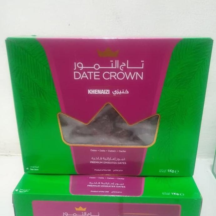 

PROMO MURAH Kurma Date Crown Khenaizi Premium Emirates Dates Khenaizi 1KG Best seller