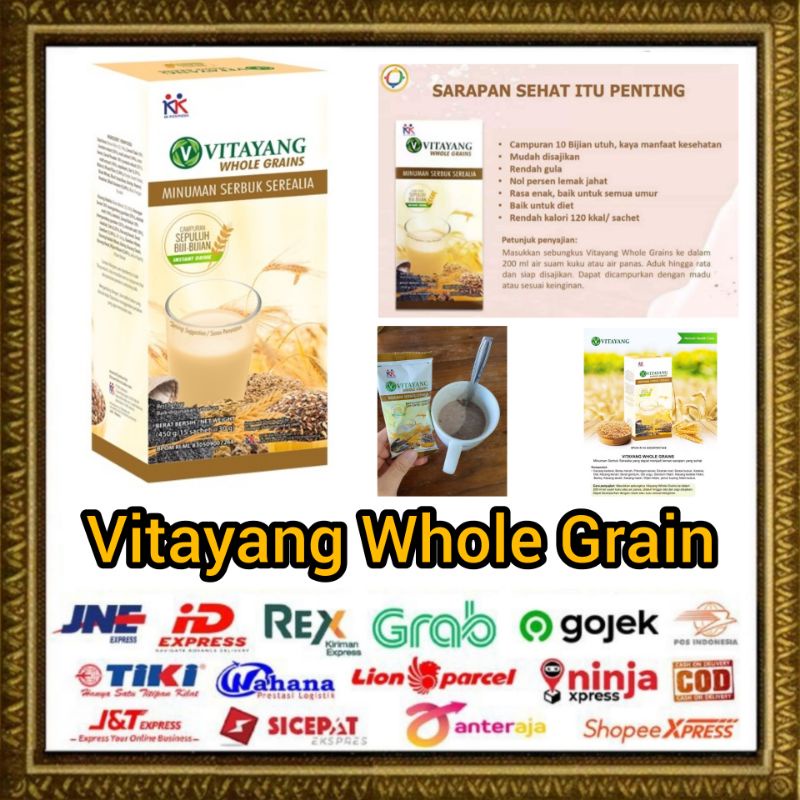 

Vitayang Whole Grains Sarapan Gandum Biji Bijian Kacang Kacangan Umbi Umbian Original KK Indonesia