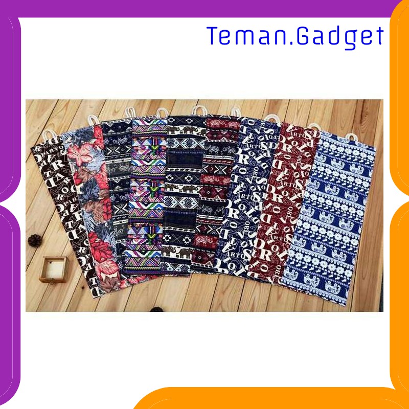 TG-AT031 MARCO BOHEMIAN TAS PENSIL GULUNG CANVAS 48 SLOT 20 X 56CM - EN-71