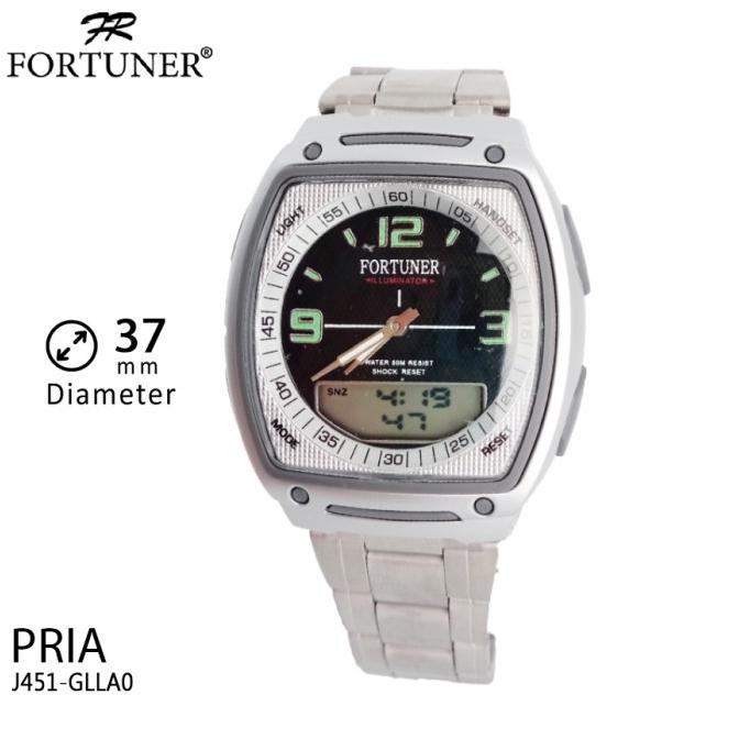 Fortuner Jam Tangan Pria Dual Time Water Resist Tavarious