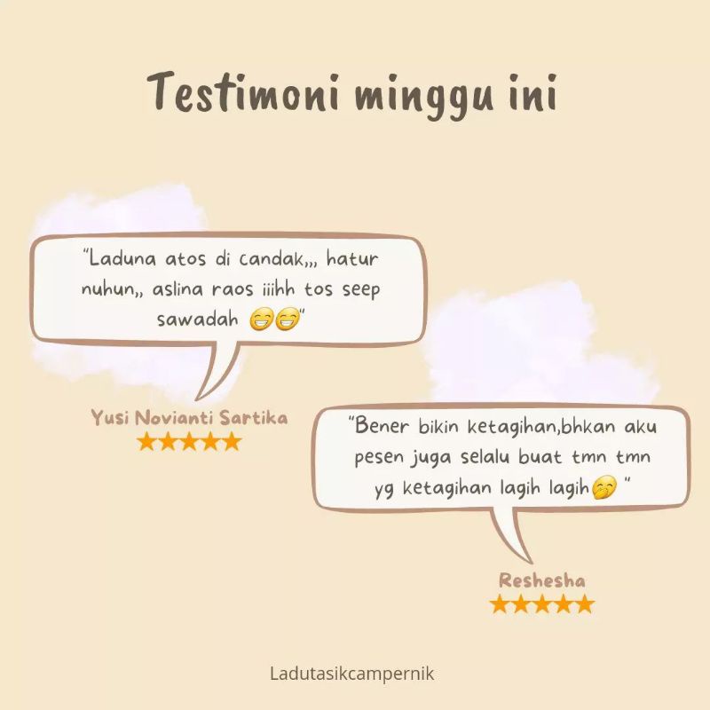 

RB22 Ladu Tasik Campernik ladu ketan hitam kue basah tradisional manis legit oleh-oleh khas Tasik