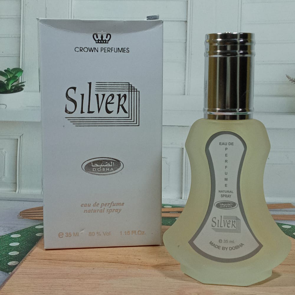 Parfum DOBHA SPRAY Aroma Silver - Sultan 35ml - Parfum Laki Cowok