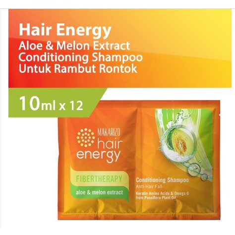 Shampo Hair Energy Fibertherapy Conditioning 10Ml Sachet / Shampo Perawatan Rambut Rusak