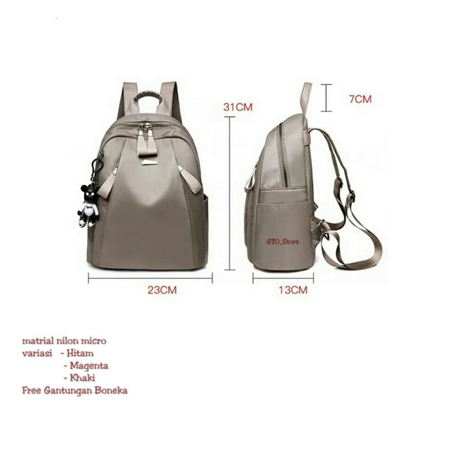 Ransel wanita micro backpack wanita polos simple ransel polos murah ransel murah backpack LIKETHIS