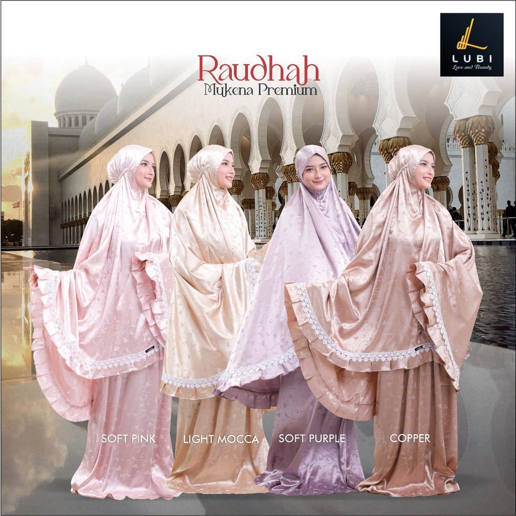 COD Mukena Lubi Raudhah Dewasa Premium Mukena Termurah Mukena Fasion Muslim Kekinian Trendi Mukena L