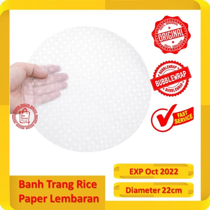 Banh Trang Vietnam Rice Paper 22 cm (5 LEMBAR)