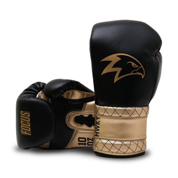 Hawkeye Laced Boxing Glove - Focus Onyx Gold - Sarung Tinju Tali