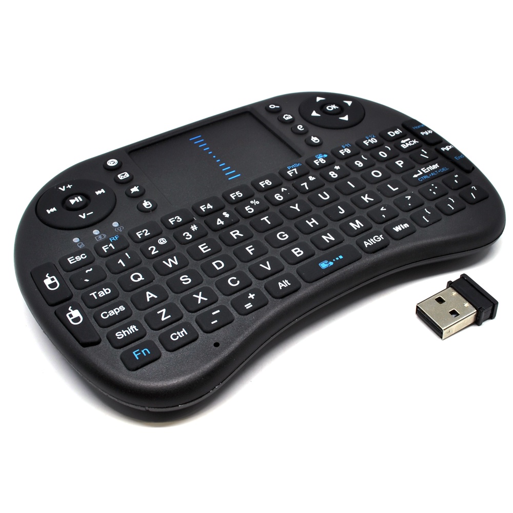 Taffware Mini Keyboard Wireless 2.4GHz with Touch Pad &amp; Fungsi Mouse