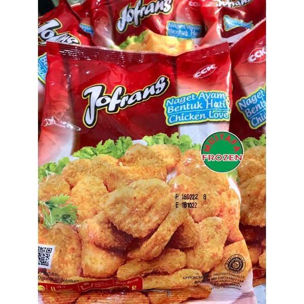 

Jofrans Naget Ayam bentuk Hati 500gr