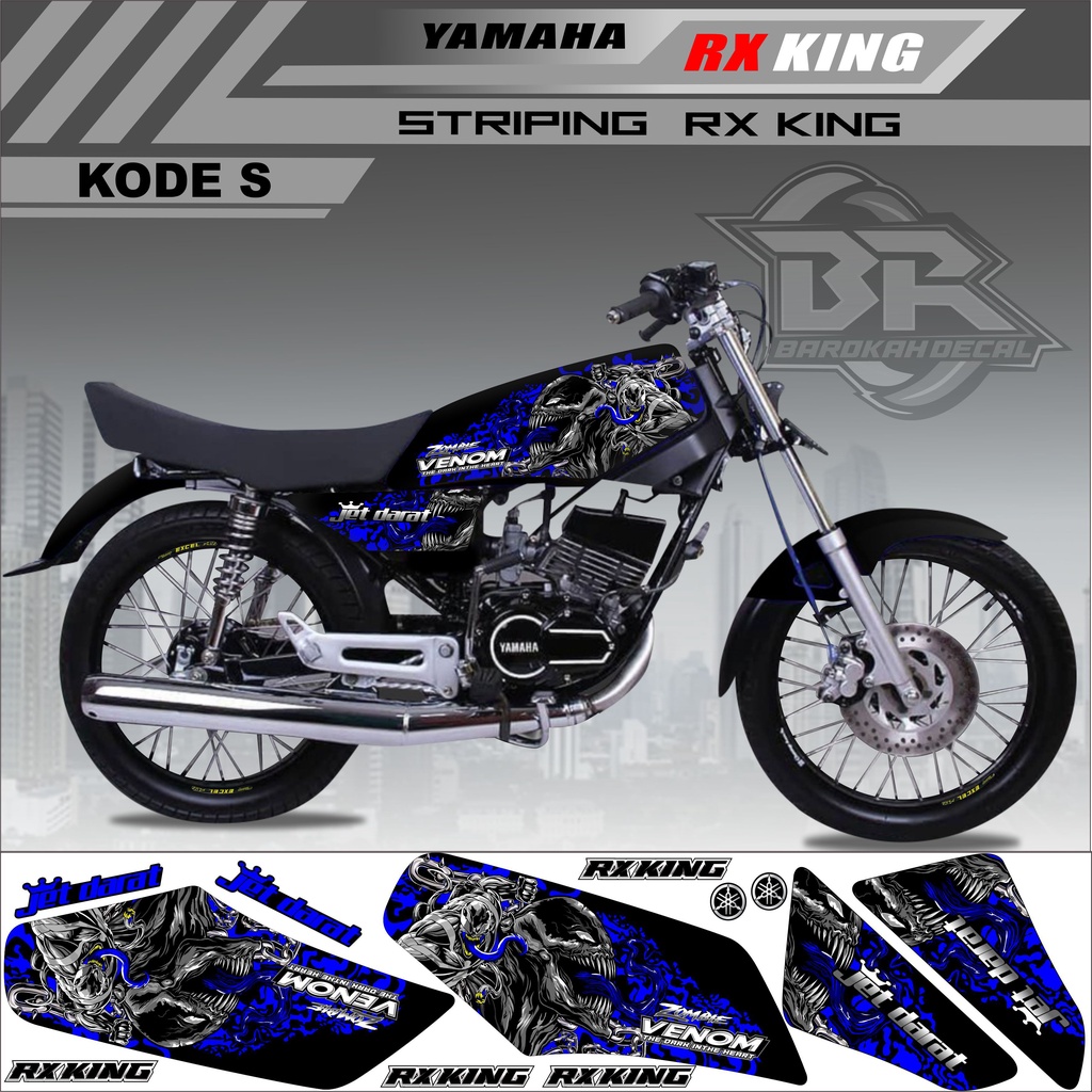 Sticker Rx King Variasi Stiker Lis Striping Rx King Kode S