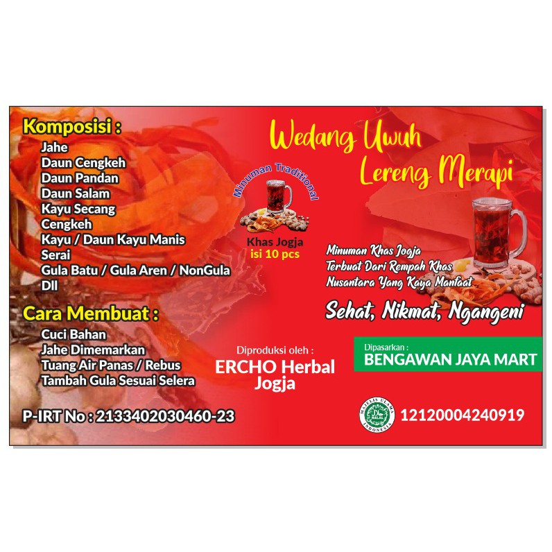 

wedang uwuh paling murah dan fresh