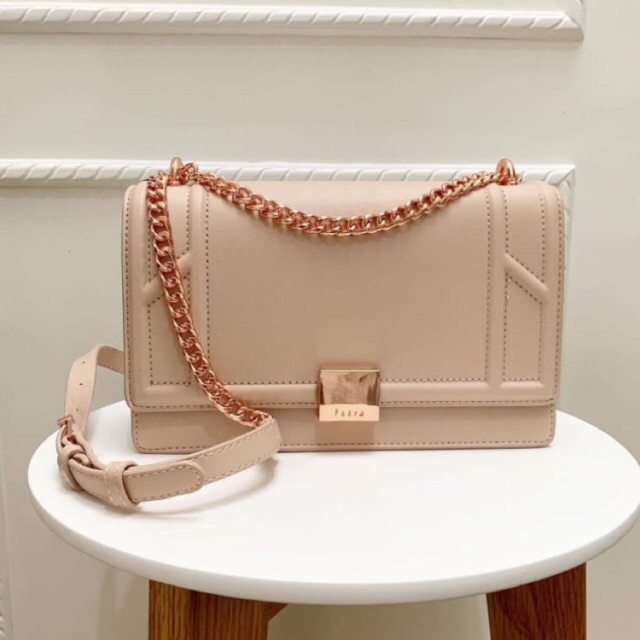 Tas pedro ori original murah bag counter flap rose gold P002