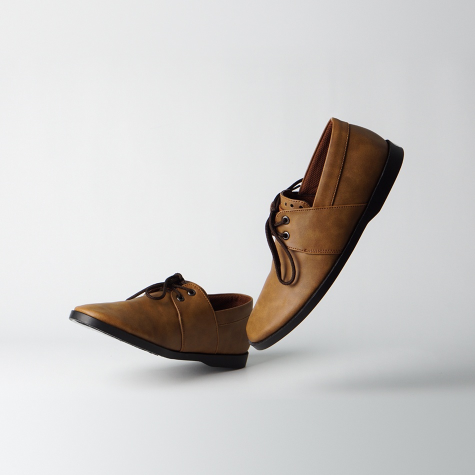 BORN BROWN ORIGINAL x JOEY Sepatu Formal Coklat Tali Pria Pantofel Kerja Kantor Dinas Resmi Guru Kantoran Kuliah Pesta Pernikahan Kondangan Nikah Undangan Wedding Modern Oxford Casual Derby Semi Kulit Premium JYF Footwear Keren Terbaru Branded Kekinian