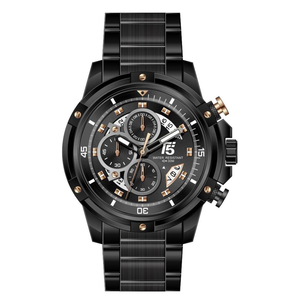 Jam Tangan Pria Chrono Stopwatch T5 H3804G 3804 Original