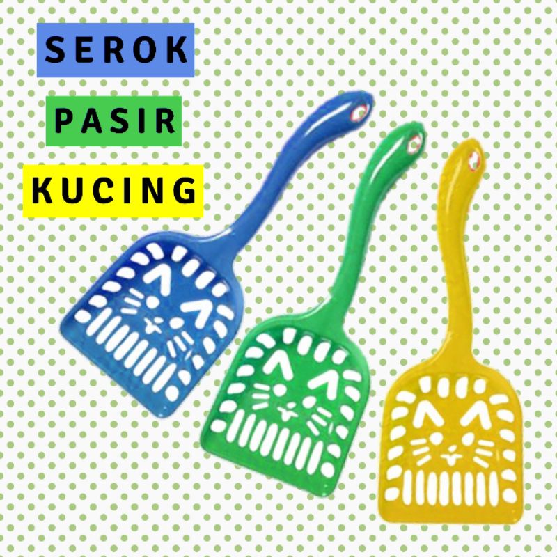 Serokan Pasir Kucing Sekrop Pasir Kucing Serok Pasir Kucing Scoop Sekop Skop Pasir Kucing Plastik Mo