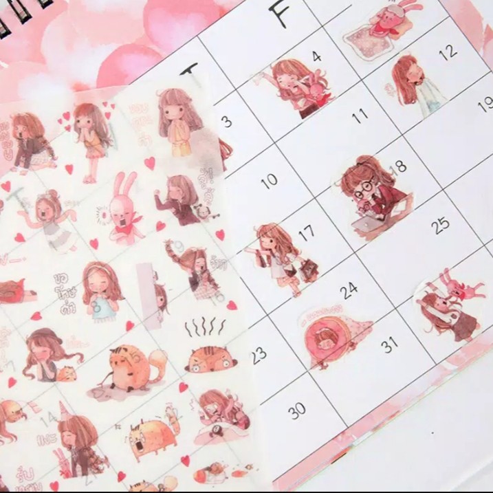 

Stiker Kertas Cute Girly (RA55)