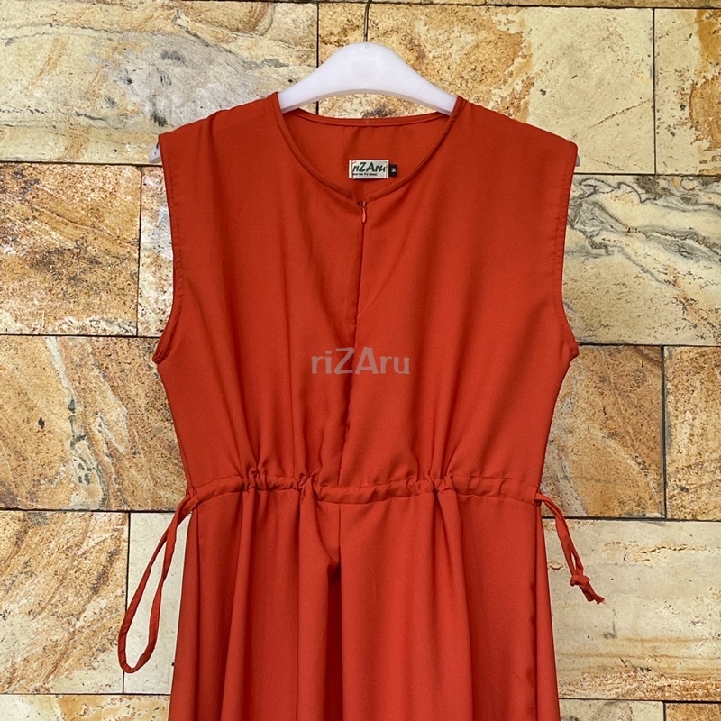 Inner Dress | Lekbong | Kutung | Gamis tanpa lengan bahan Wolly by riZAru original