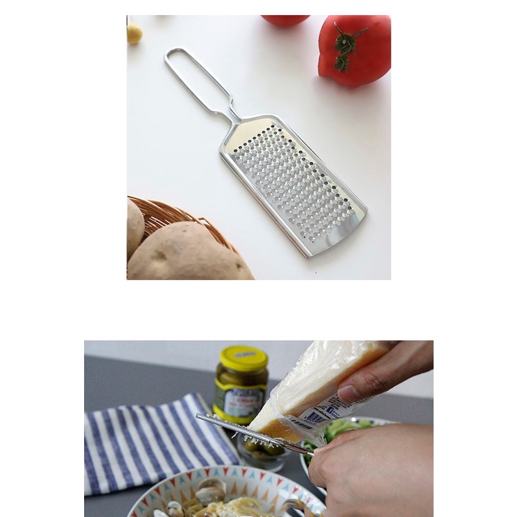 HOVELSHOP Parutan Keju Kentang Sayur Buah Cheese Grater Alat Parut Stainless Steel