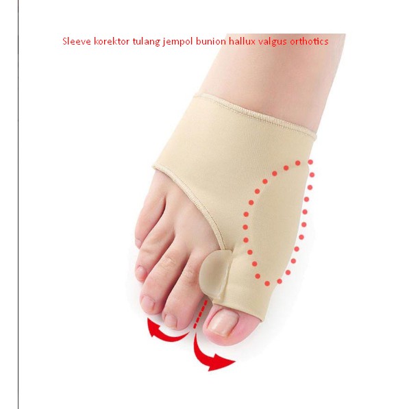 (Original) Sleeve korektor tulang jempol bunion hallux valgus orthotics sepasang Exp Lama Termurah