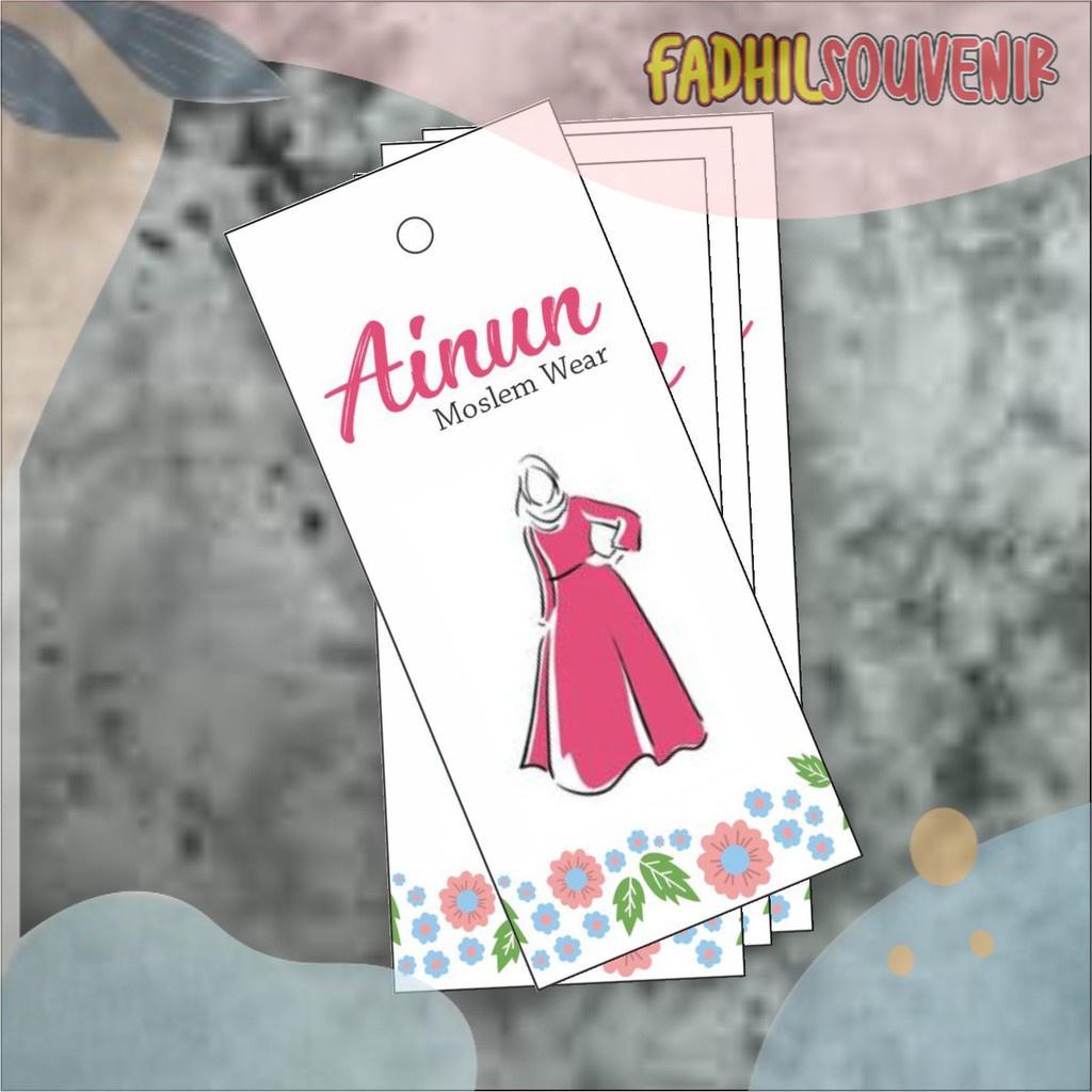 

GROSIR (MIN 100) Hangtag Label Baju Celana Hijab FADHILSOUVENIR