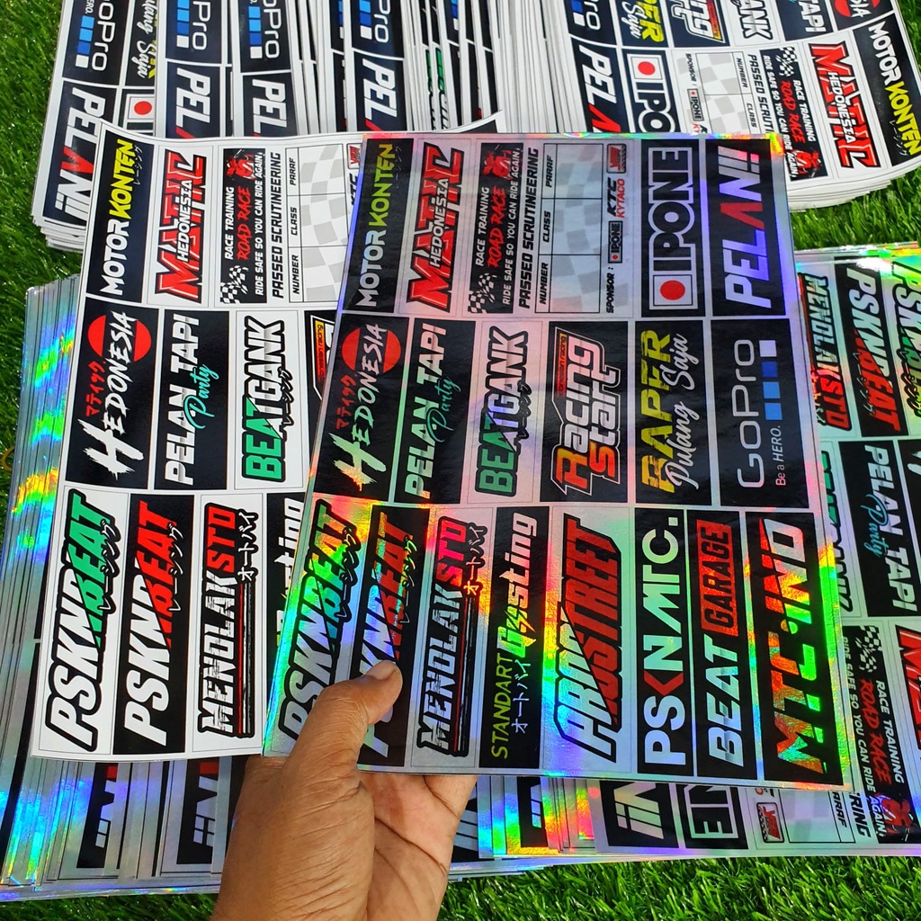 Sticker Beat Racing Stiker Motor PsknBeat