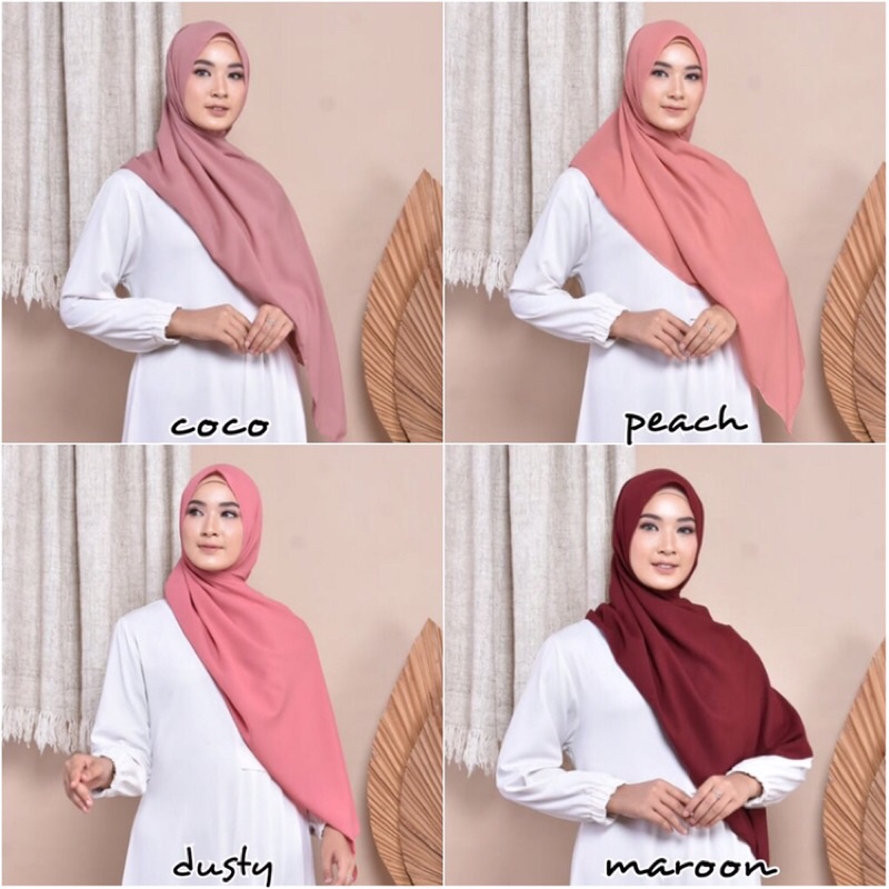 Hijab Instant Diamond Pashmina Tali Panjang Tepi Jahit-3