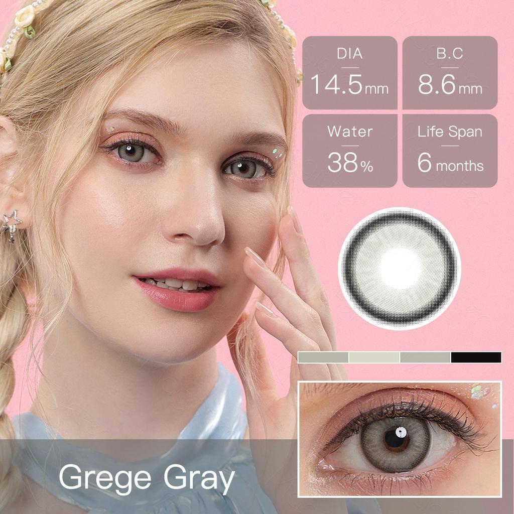 (COD)Softlens Minus 14.5mm (-1.00 s/d -6.00) / Soflens Bening Minus / Softlen hitam/coklat/biru/ Minus BIG EYES Softlens