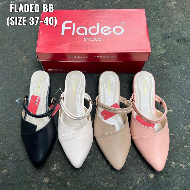 Sandal Heels wanita hak tahu T3cm Fladeo Grade Ori Berkualitas