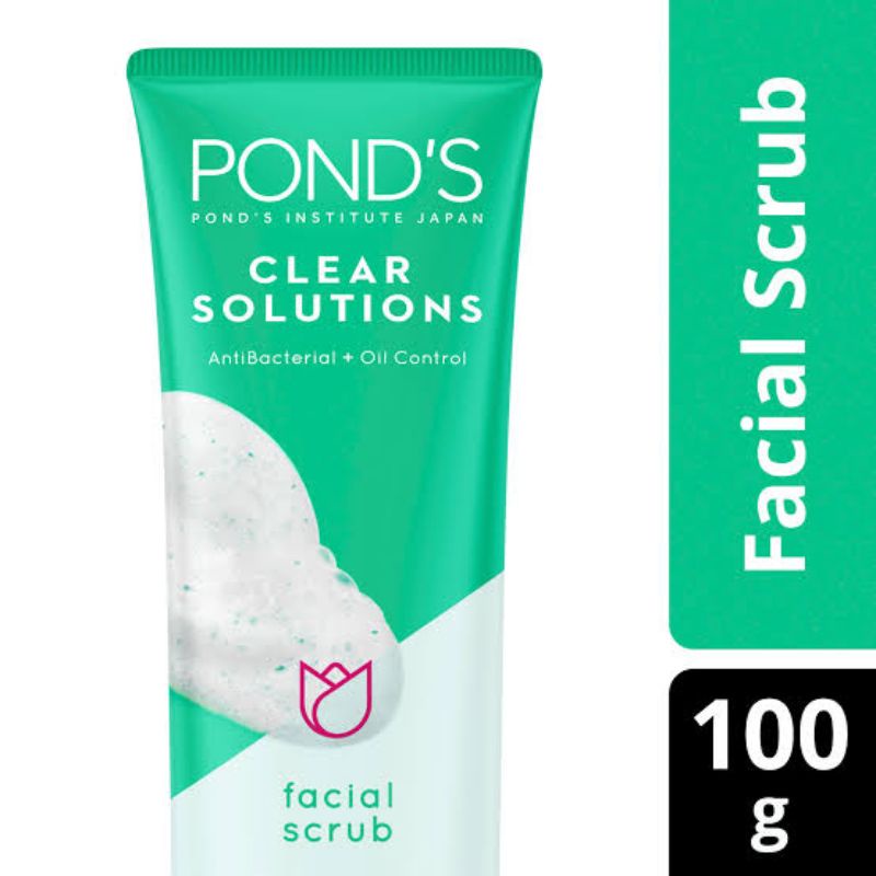 Pond's Clear Facial Scrub 100g Sabun Wajah Antibakteri