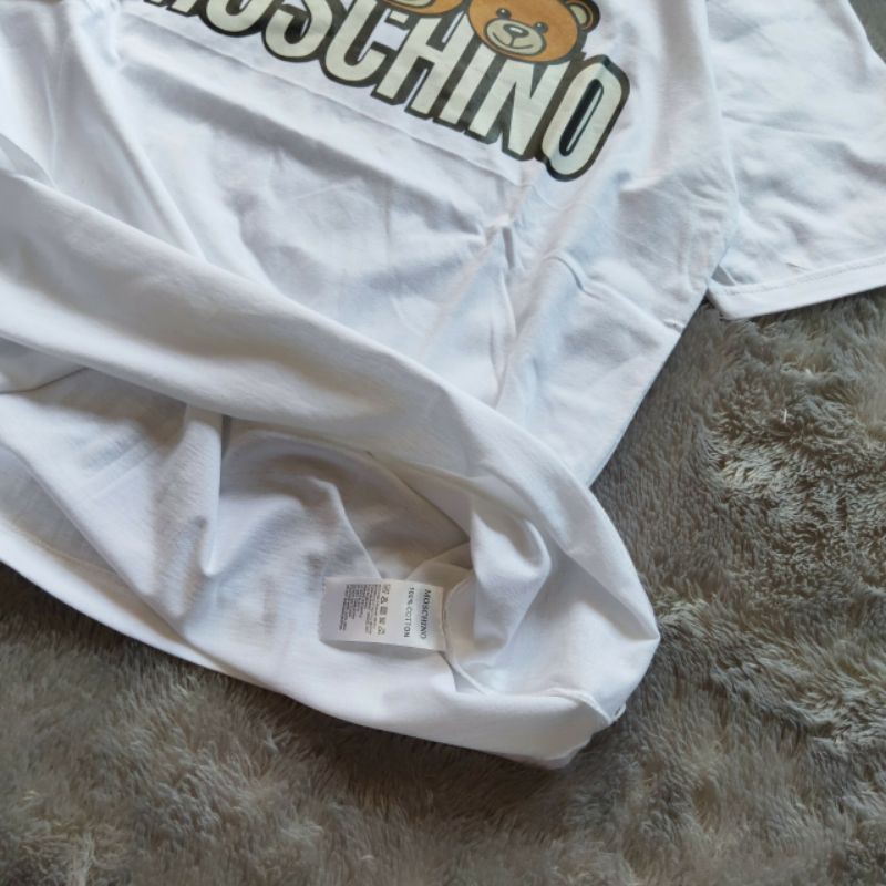 Kaos Tshirt Moschino 3 Head Bear Premium Hight Quality