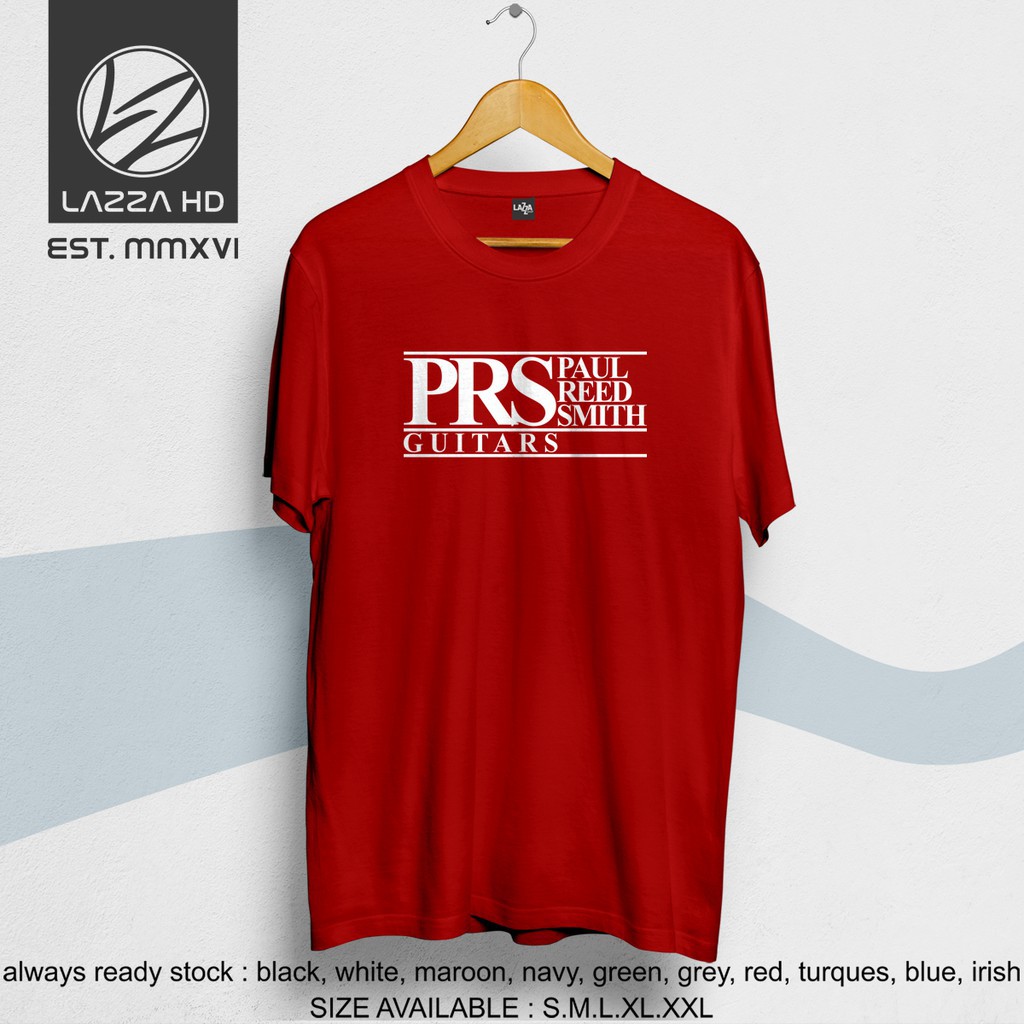 Kaos Baju Distro PRS Paul Reed Smith Guitar Logo Terlaris -rs