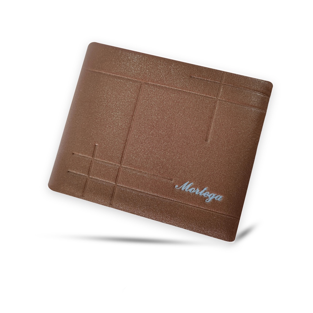 Mortega - Dompet Pria Kulit Sintetis . Dompet Lipat Mortega Leather Wallet