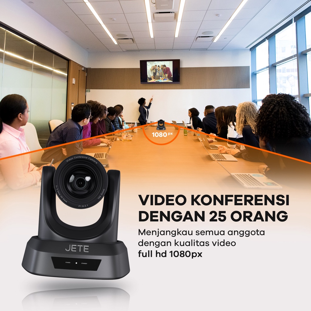 Webcam Video Conference JETE Group VC with 2 Expansion Mic - Garansi 2 Tahun