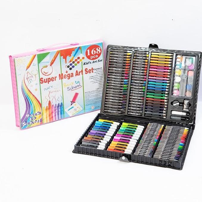 

168pcs - Pensil warna, alat tulis set crayon, coloring set, krayon
