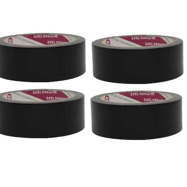 

◘ [Dapat 4pcs] Daimaru Cloth Tape Hitam 36mm x 12m ➲