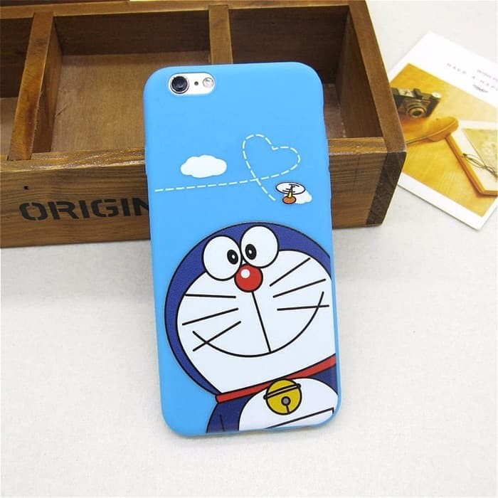READY STOCK Casing HP iPhone X XS Soft Case Doraemon Blue Biru Cat