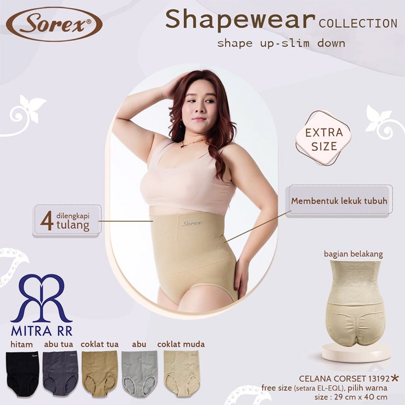 Korset Celana Pelangsing Extrasize Fit To XXXL | Shapewear Collection Sorex 13192 | Khusus Ukuran Besar Big Size Corset