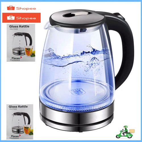 PISCES Teko Listrik Kaca PK-171 GS / PK171GS / PK 171 GS Glass Kettle 1.7 Liter