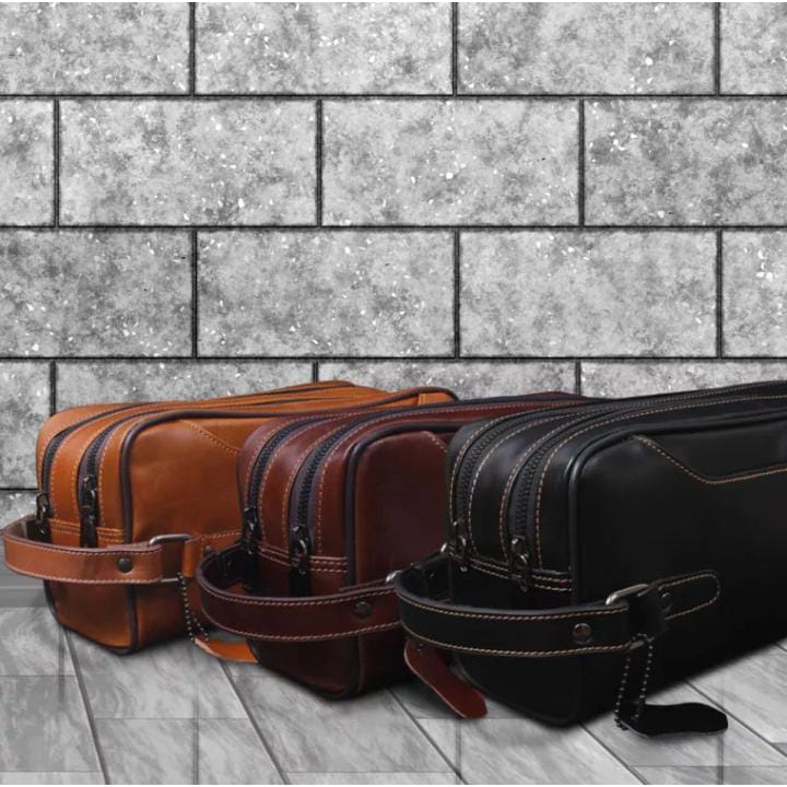 Tas Handbag Pouch Clutch Pria Wanita Kulit  Tas Tangan Fashion Kasual