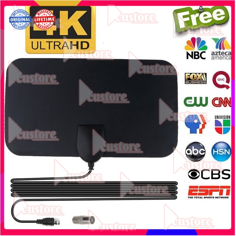 [ORIGINAL 100%] Antena TV Digital Indoor DVB-T2 4K High Signal Antena Antene Tv Digital Indoor Modem