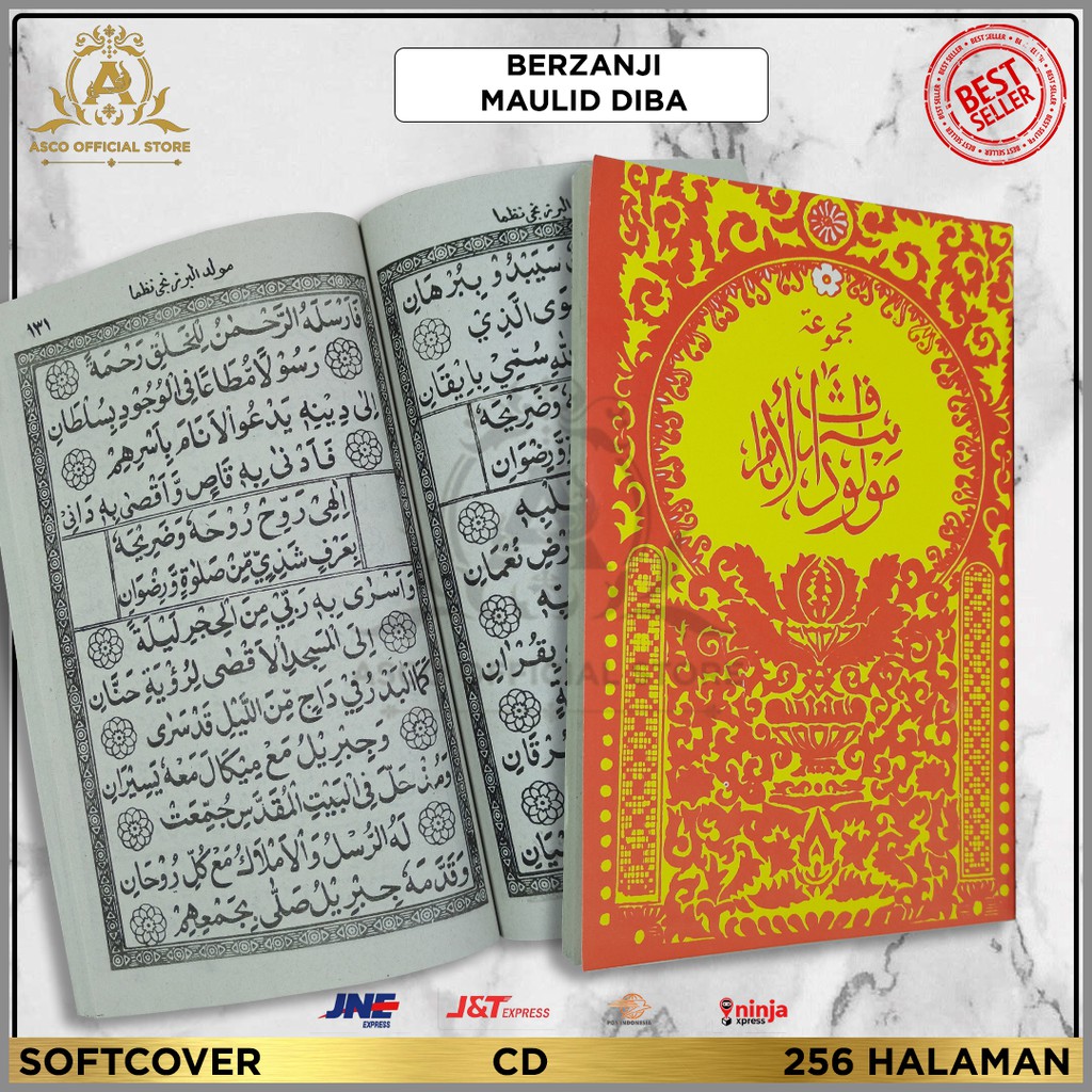 Kitab BERZANJI MAULID DIBA MERAH